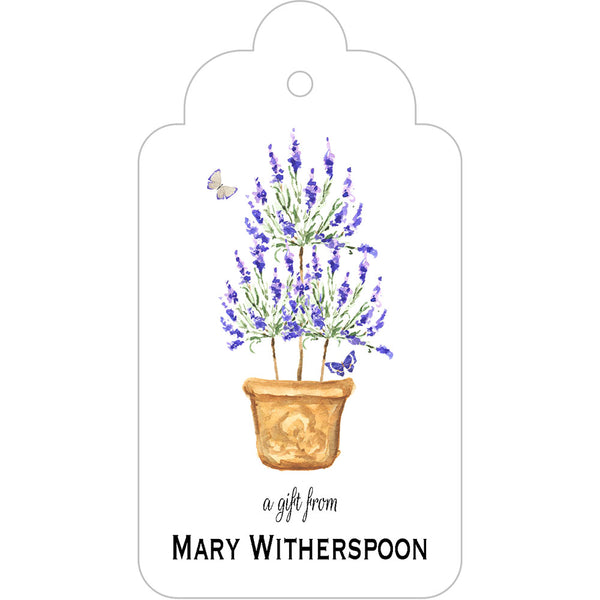 Lavender Pot Gift Tags