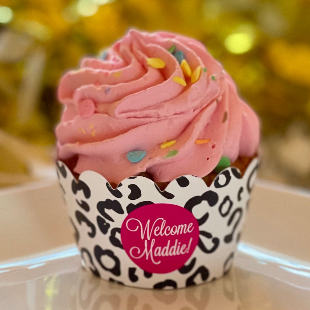 Cheetah Print Layer Cake - Classy Girl Cupcakes