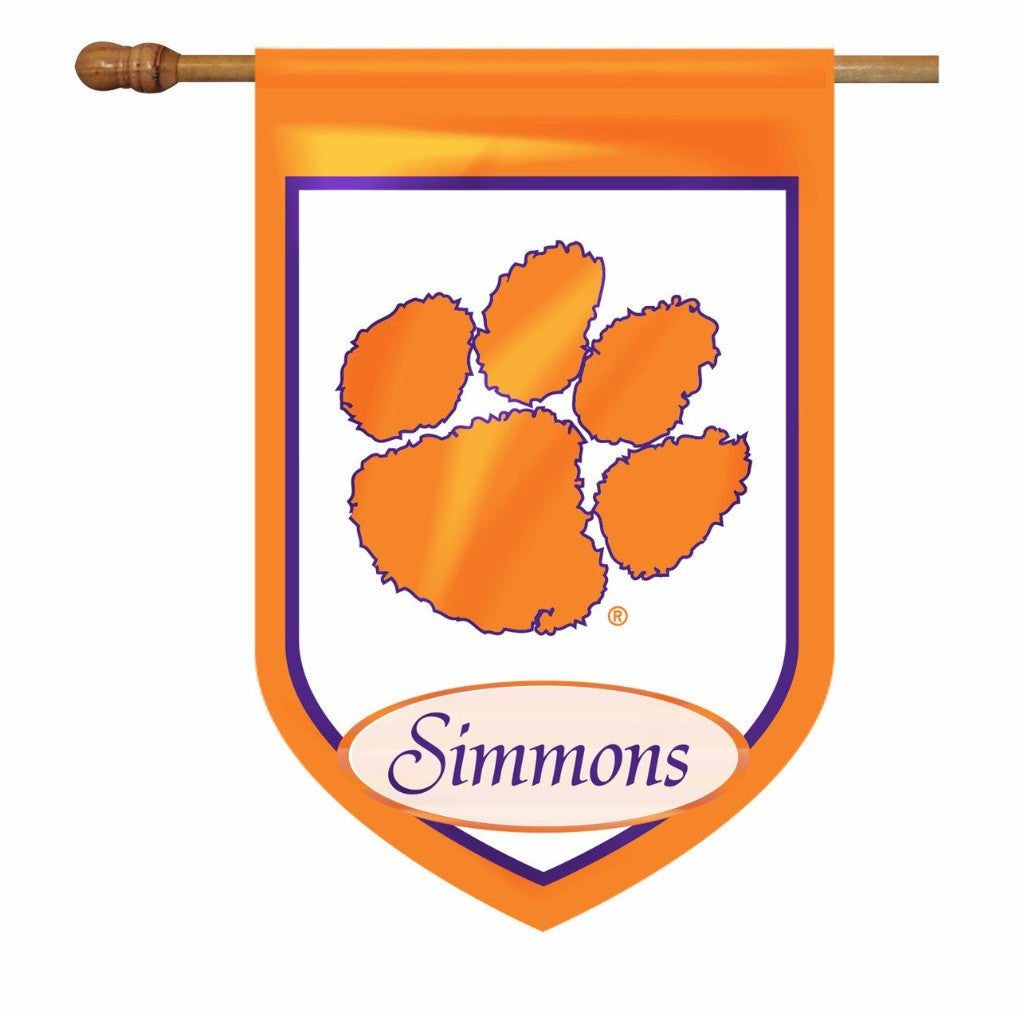 Premium Clemson Personalized House or Garden Flags