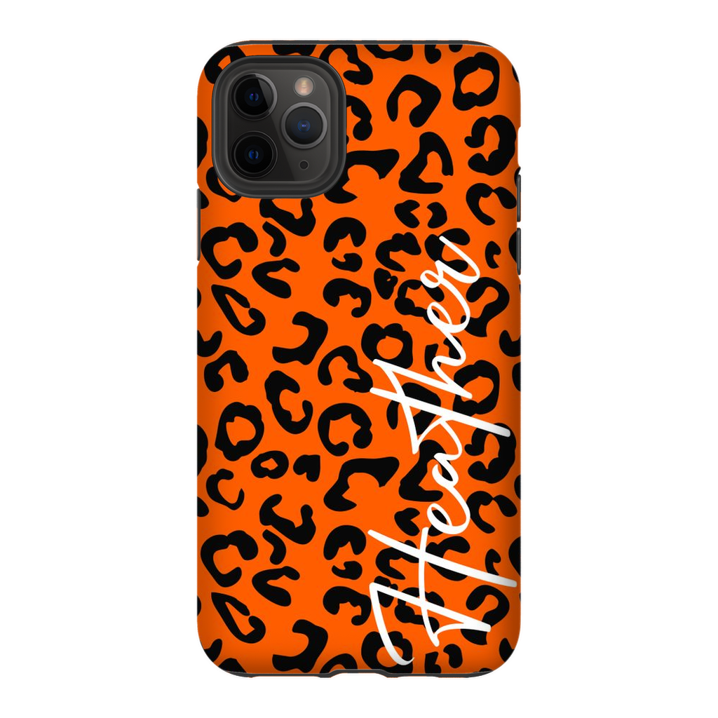 Pumpkin Cheetah Phone Case