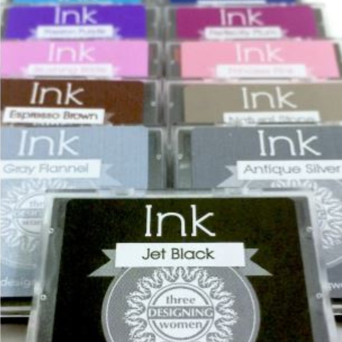 Jet Black Ink Refill for Three Designing Women Stampers
