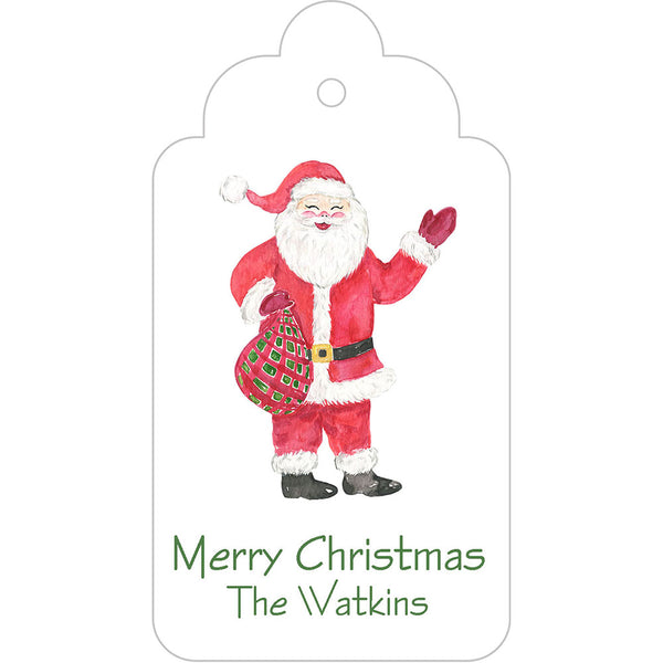 Santa with Bag Gift Tags