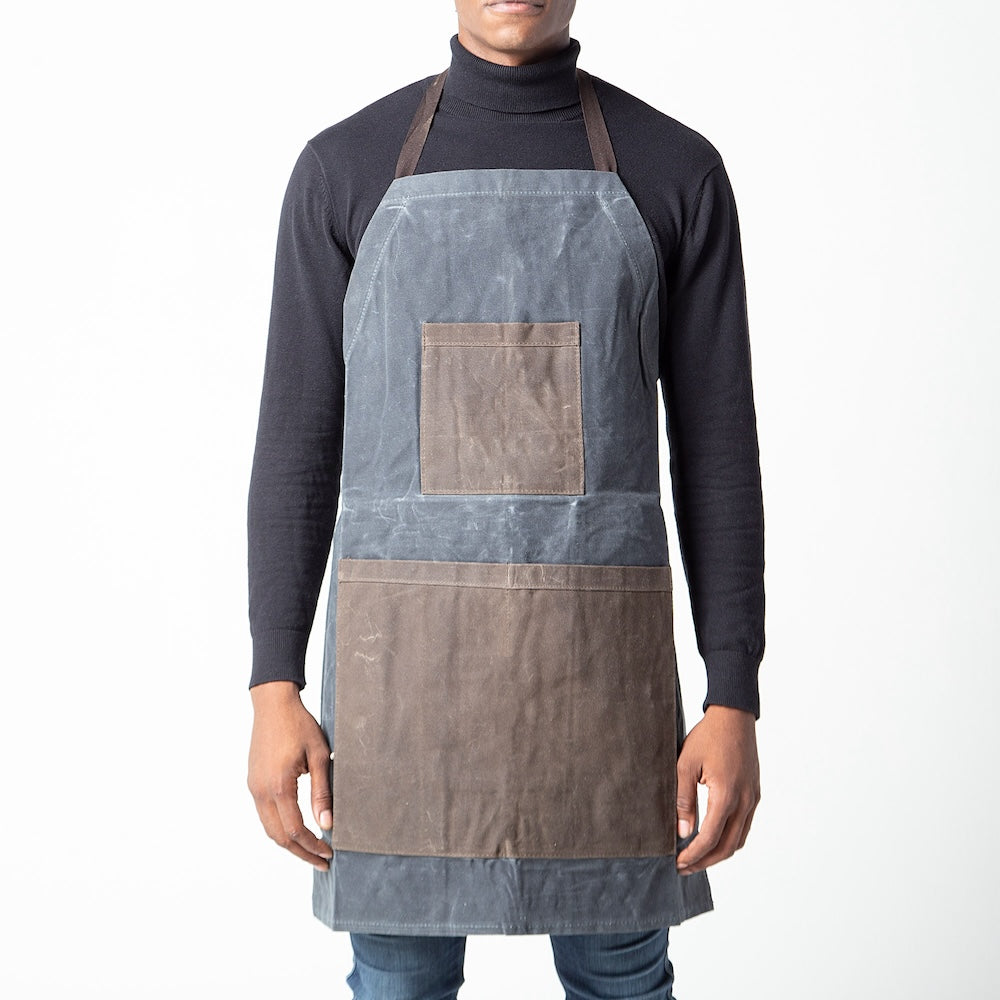 Slate Waxed Apron