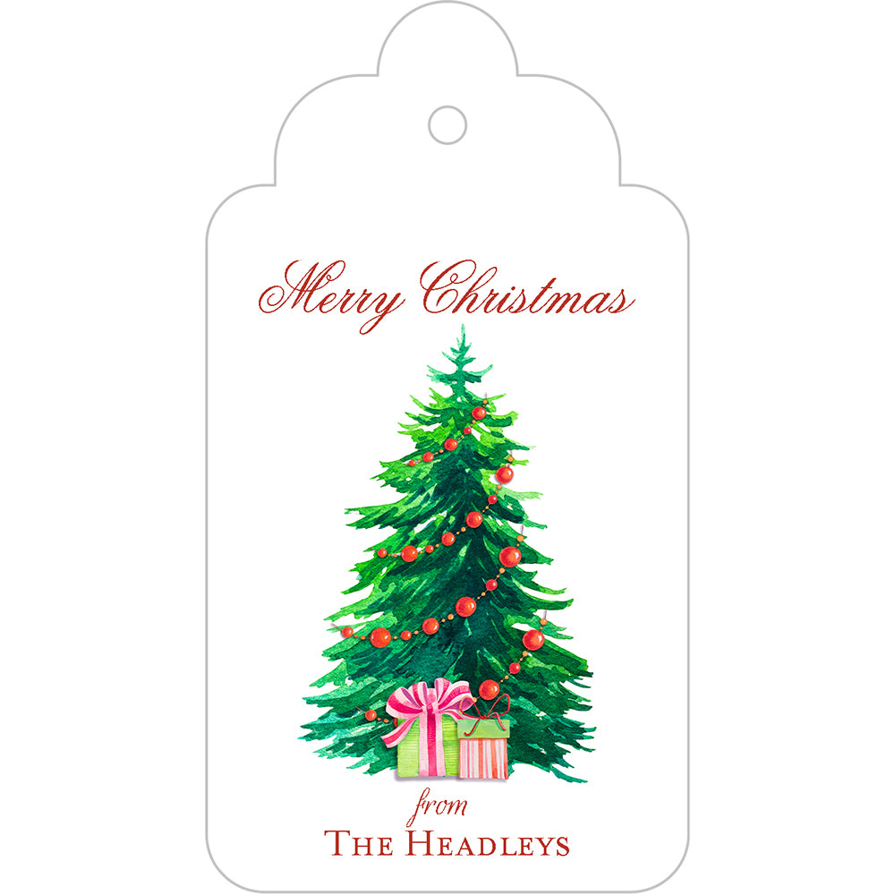 Holiday Christmas Tree Gift Tags
