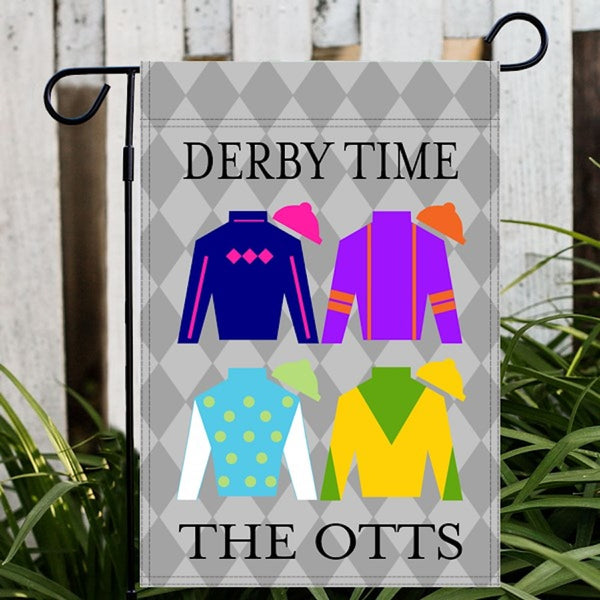 Derby Time Garden or House Flag