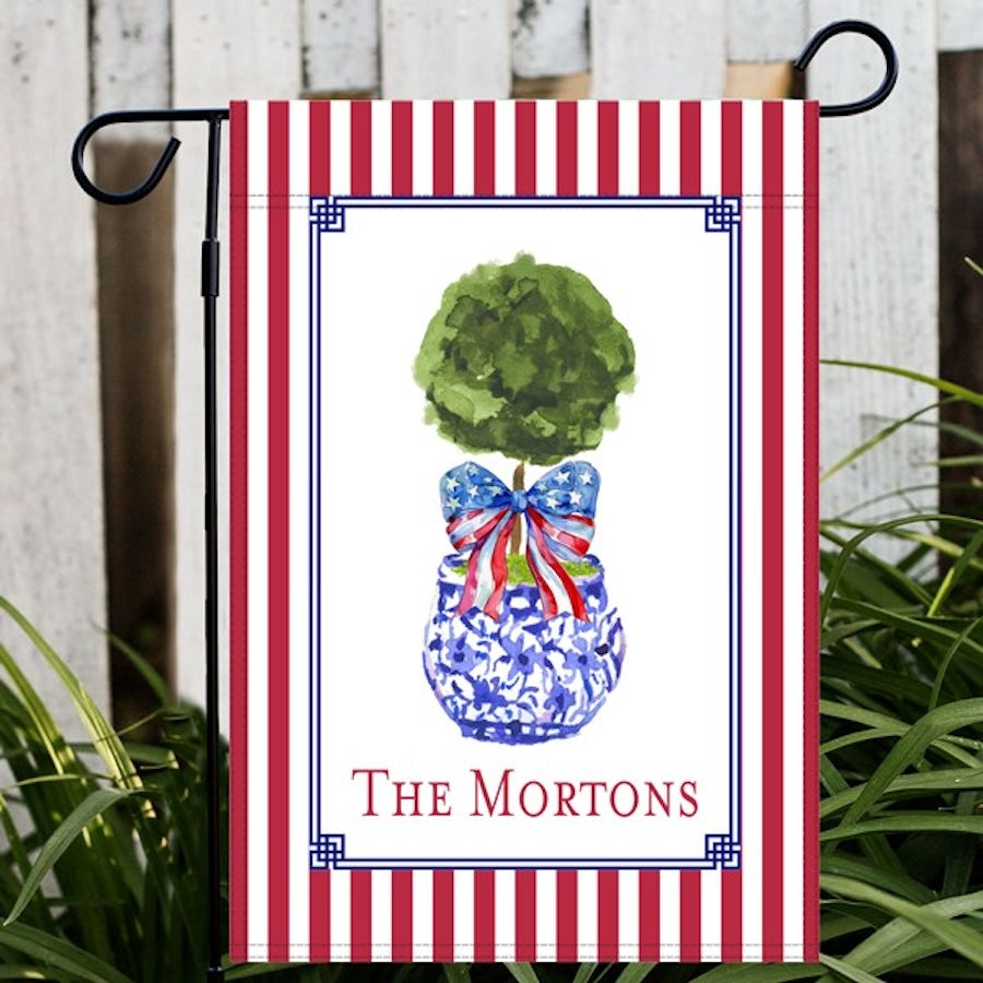 Patriotic Topiary Garden or House Flag