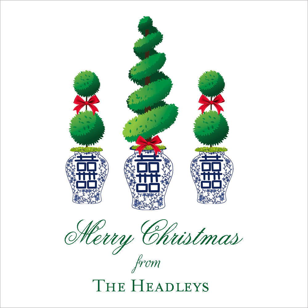 Holiday Topiary Trio Stickers