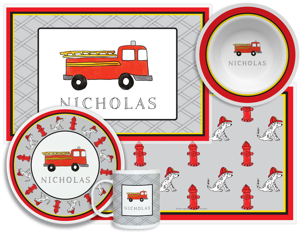 Fire Truck Children's Plate Set - Starting at $33