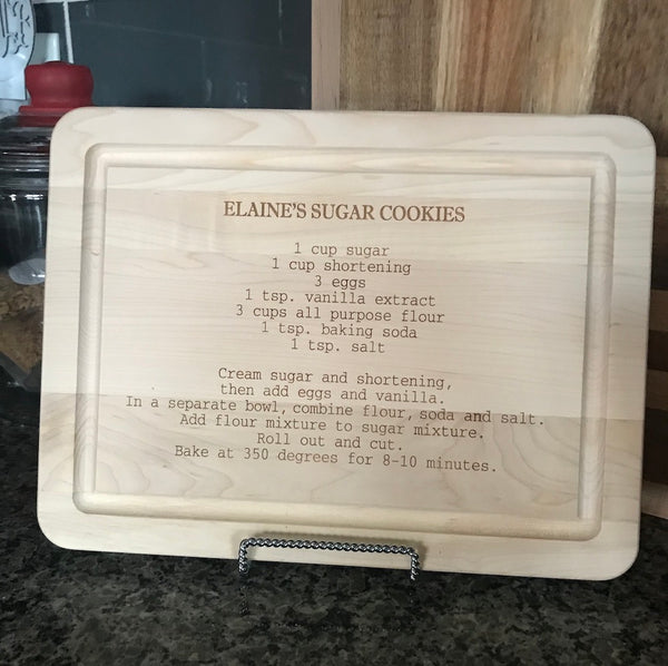 Personalized Maple Recipe Board
