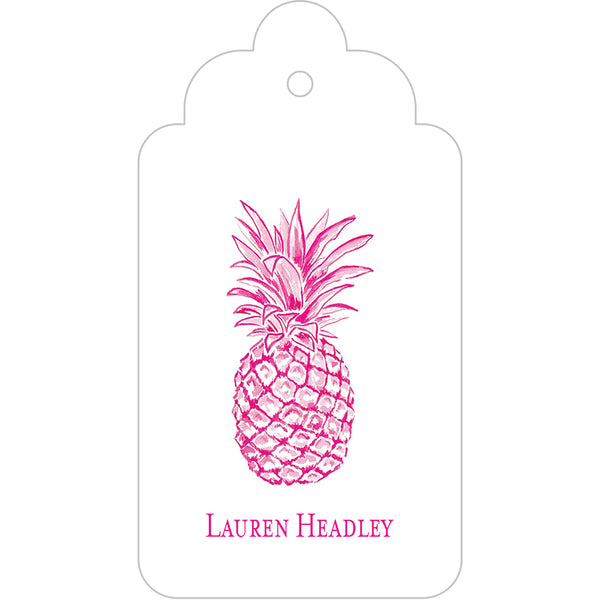 Pink Pineapple Gift Tags