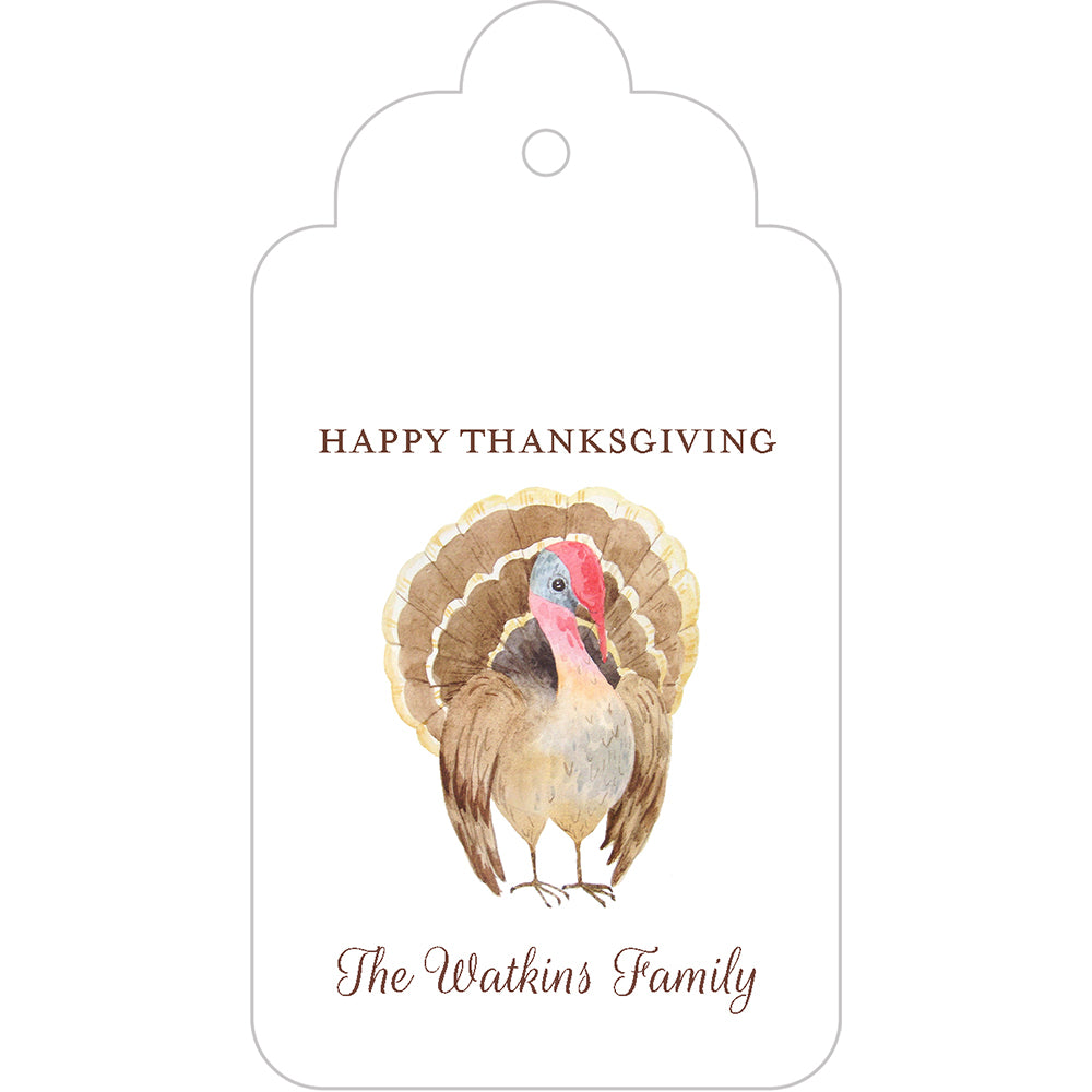 Thanksgiving Turkey Gift Tags