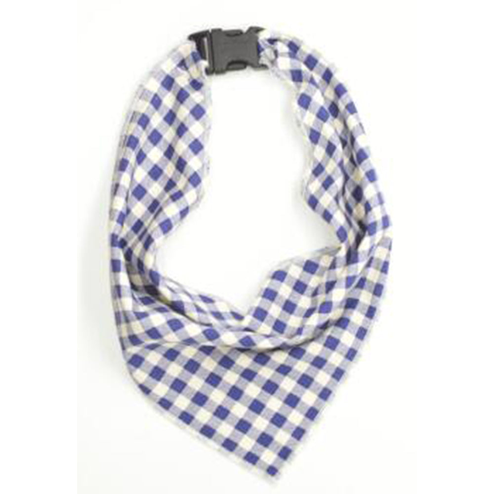 Blue Gingham Personalized Pet Scarf