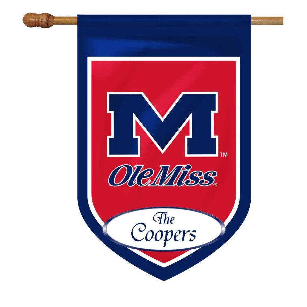 Premium Ole Miss Personalized House or Garden Flags