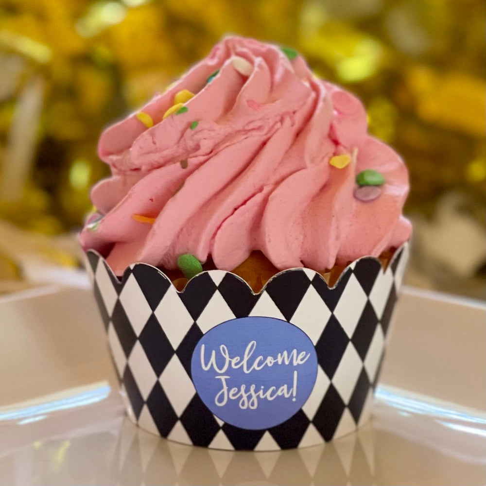 Harlequin Cupcake Wrappers - Choose Colors