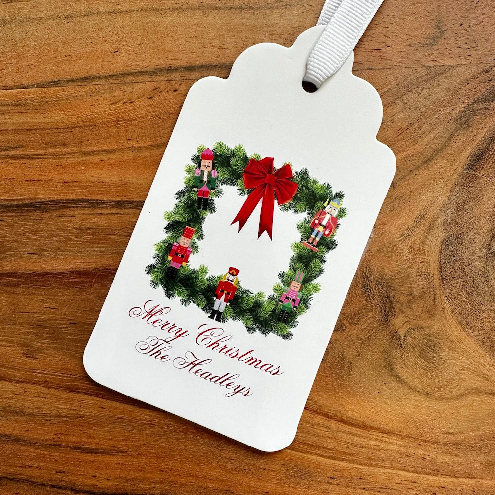 Nutcracker Wreath Gift Tags