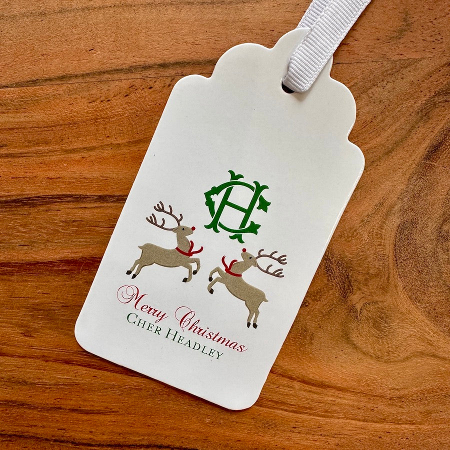 Holiday Reindeer Gift Tags