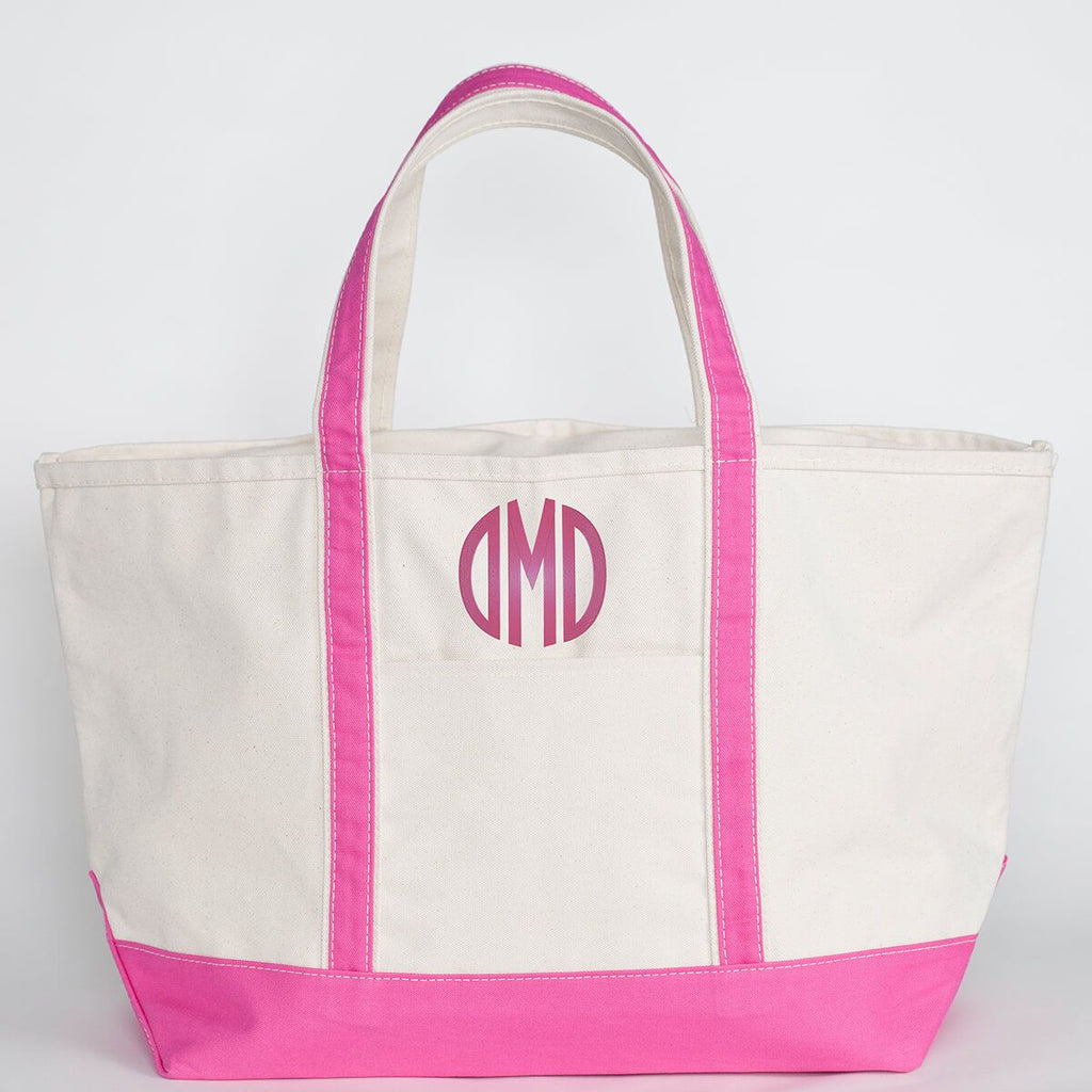 Hot Pink Canvas Tote