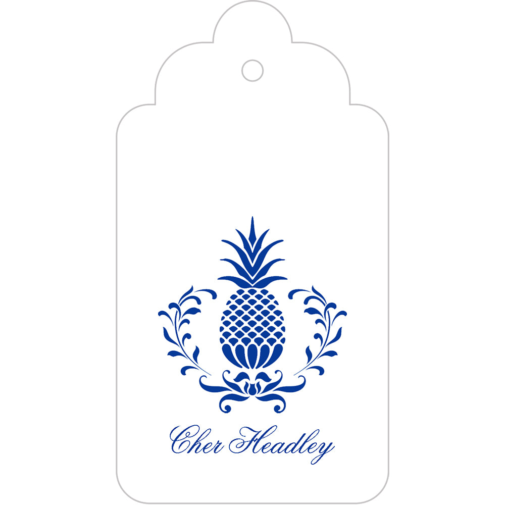 Pineapple Custom Gift Tags - Choose Colors