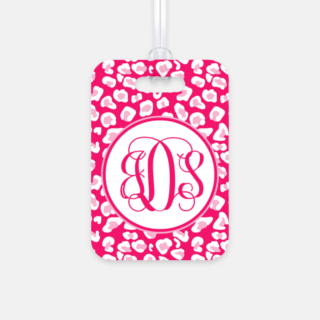 Pink Leopard Luggage Tag