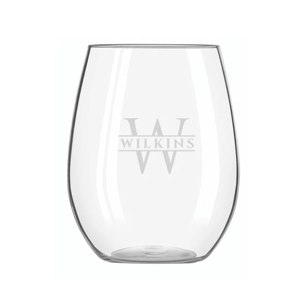 Acrylic Stemless Wine Glasses - Set of Four