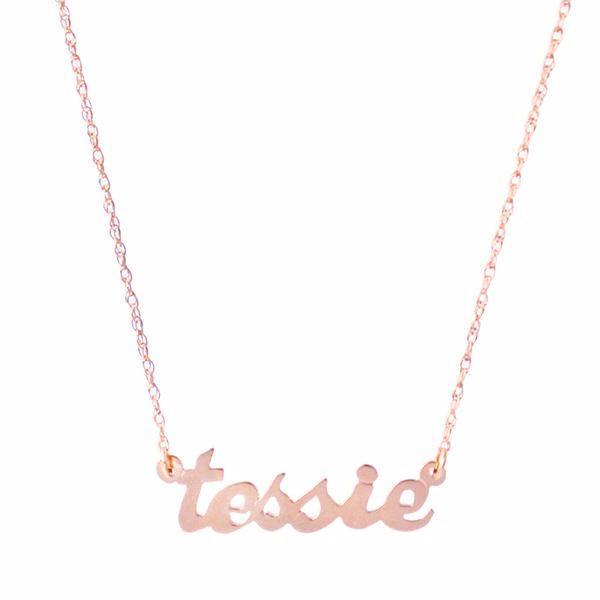 Metal Nameplate Necklace